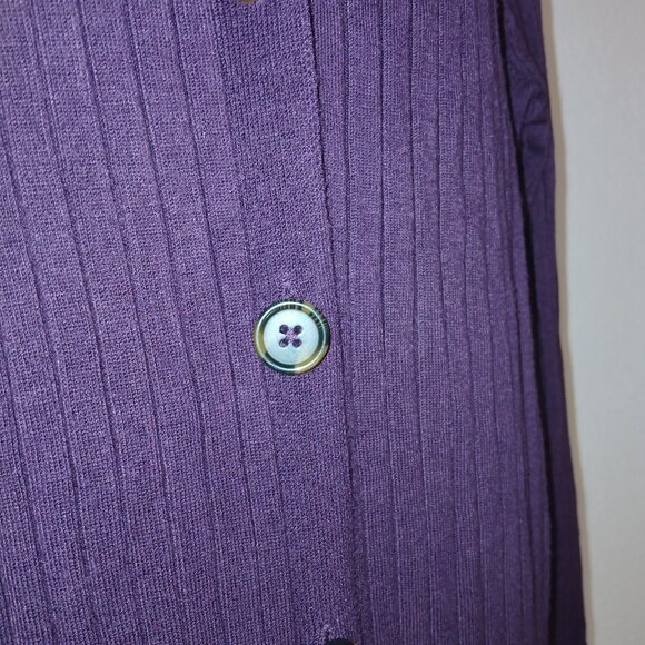 UGC Time & Tru Maroon Long Button down sweater size 20 - Picture 13 of 13